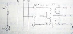 計量中，電壓互感器VV接線的特點