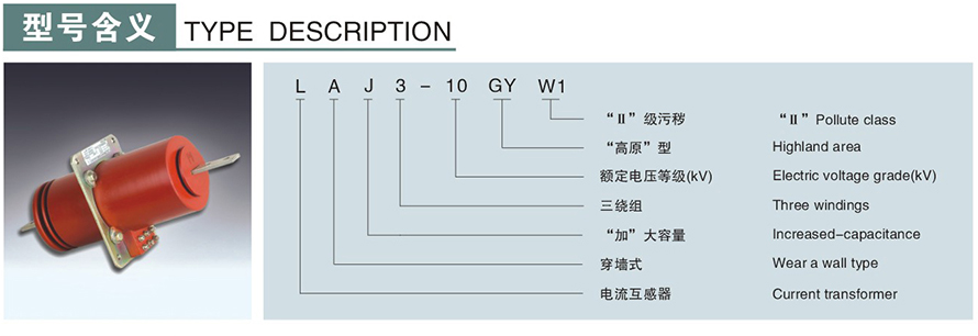 LAJ3-10GYW1型電流互感器型號(hào)說明